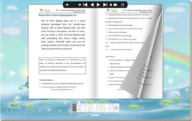 easily make page flipping learning guide by PDF to Flash Flipping Book