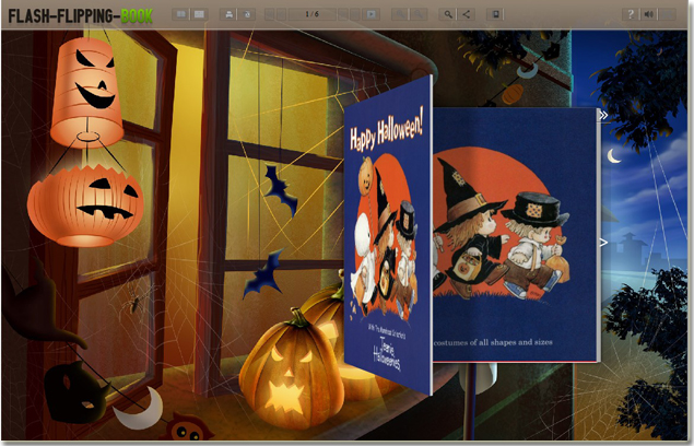 use flip book maker to make page flipping halloween card as a special gift to friends