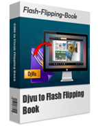 box_DJVU _to_flash_flipping_book boxshot of DJVU to Flash Flipping Book