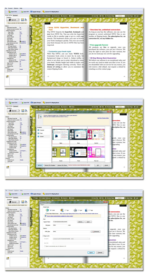 Windows 7 DJVU to Flash Flipping Book 2.7 full