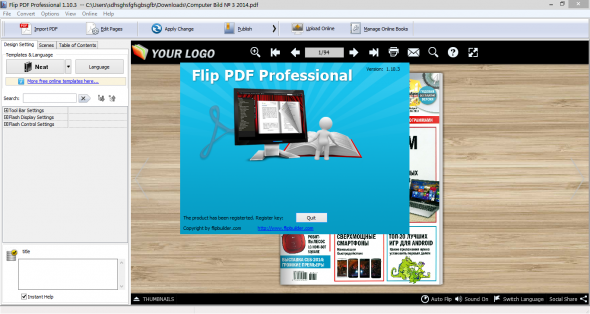 Free Flip PDF Brochure Maker screenshot