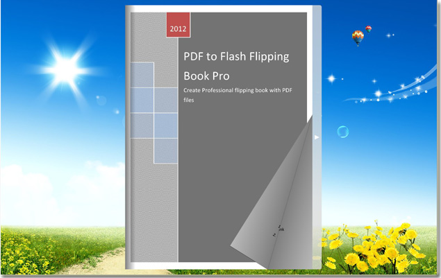 flash flipping book without toolbars