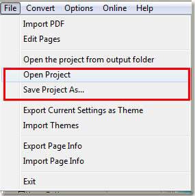 save customization of flash flipping book 