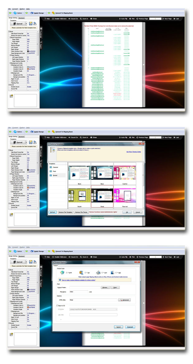 Flash Flipping Book Printer screenshot