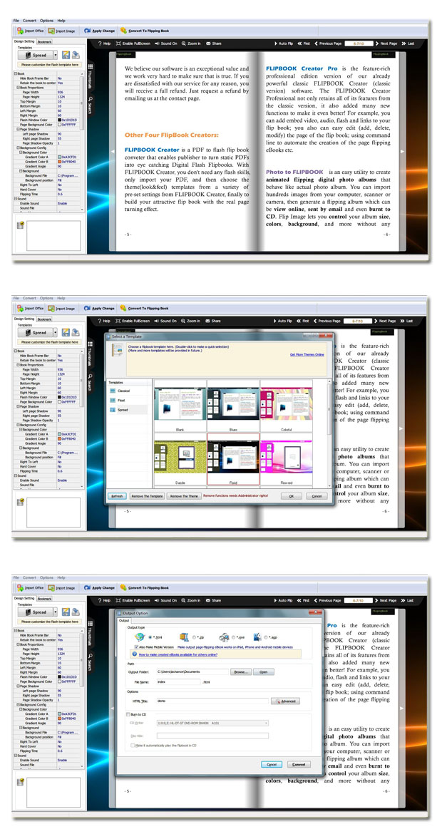 Office to Flash Flipping Book screenshot