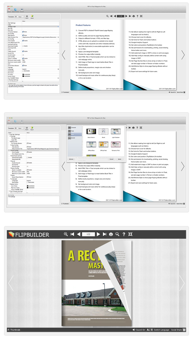 PDF to Flash Flipping Book for Mac 2.6