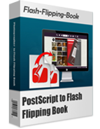 box_PCL_to_flash_flipping_book boxshot of PostScript to Flash Flipping Book