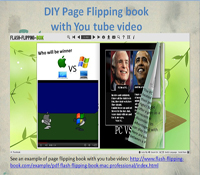 diy page flippipng book with you tube video