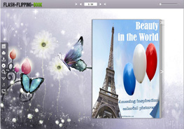 flash flipping book templates - butterfly