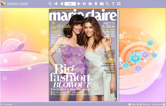 Flipping Book Themes Bright Colors Style screenshot Flipping Book Themes Bright Colors Style screenshot