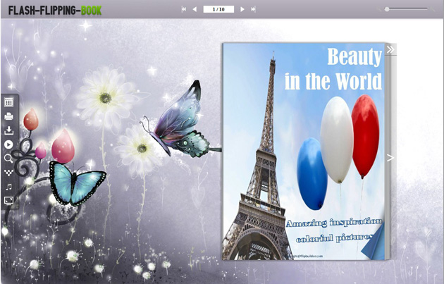 Flipping Book Themes of Butterfly Style screenshot