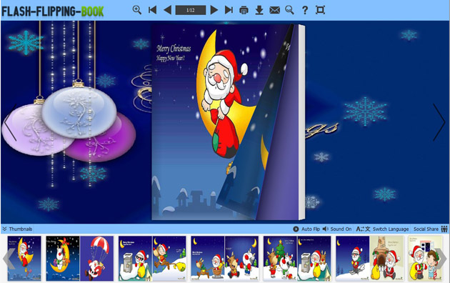 Flipping Book Themes of Christmas Style screenshot