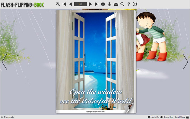 Windows 8 Flipping Book Themes of Happiness Style full