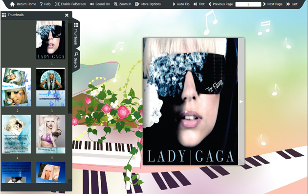Flipping Book Themes of Music Style screenshot