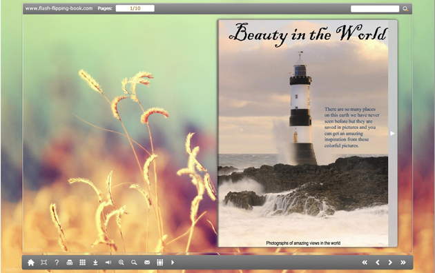 Flipping Book Themes of Nature Style screenshot