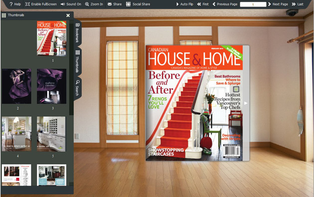 Windows 7 Flipping Book Themes of Sweet Home Style 1.0 full